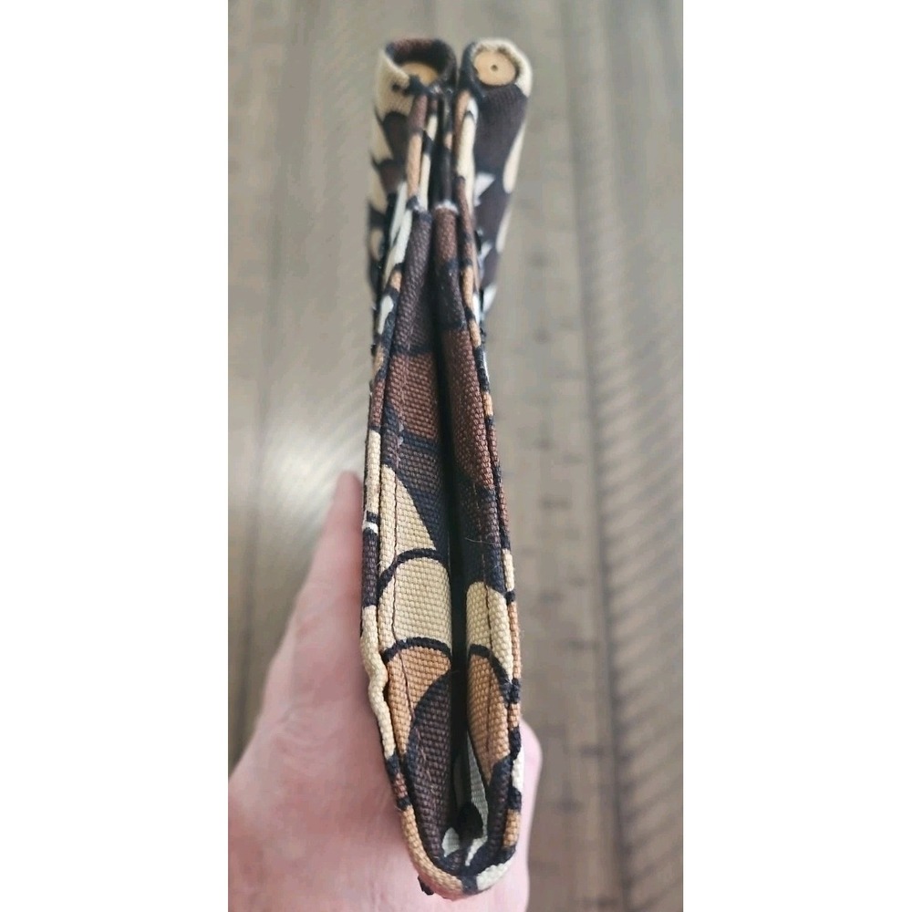 The Limited Handbag Neutral Sequin Floral Clutch Bamboo Handles Mod Chic Coastal - Picture 8 of 16